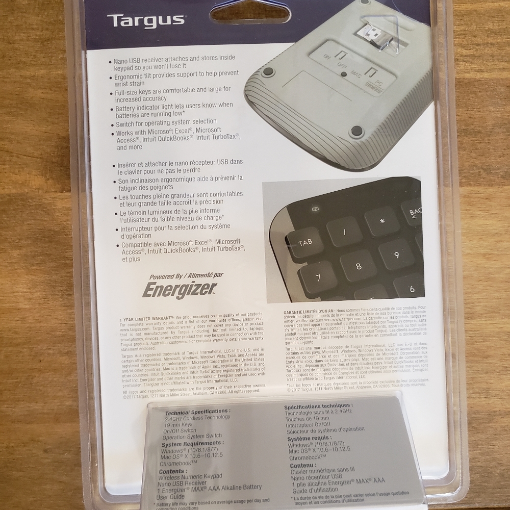 Wireless Numeric Keypad - Picture 2 of 3